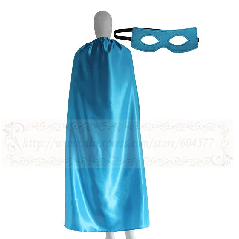 Turquoise Плащ для взрослого с масками, однотонные накидки, вечерние накидки на Хэллоуин, Рождество, пасху, День благодарения, плащ для костюмированной вечеринки - Цвет: Turquoise