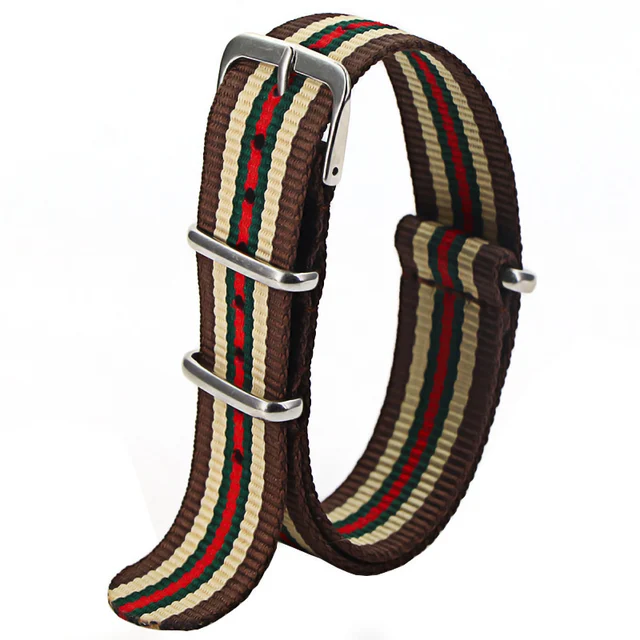 1pcs Nato Strap 18mm 20mm 22mm Nylon Watch Band Waterproof Watch Strap for Nato Army Sport Watch Dropshipping Belt Number 56