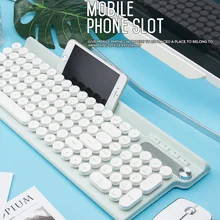 Горячая перезаряжаемая Беспроводная клавиатура мышь комбо с приемником для офиса дома игр для DOY