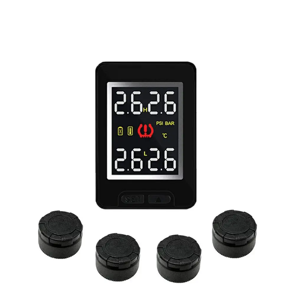 TPMS система контроля давления в шинах автомобильные транспортные средства контроль давления в шинах цифровой датчик 4 шт. сигнализация давления в шинах