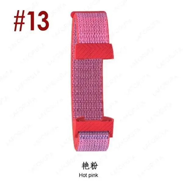 13 Hot Pink Laforuta браслет для Fitbit Charge 3 Band Charge3 нейлоновый ремешок для часов Женский Мужской Браслет Фитнес Спорт петля аксессуары - Цвет ремешка: 13 Hot Pink