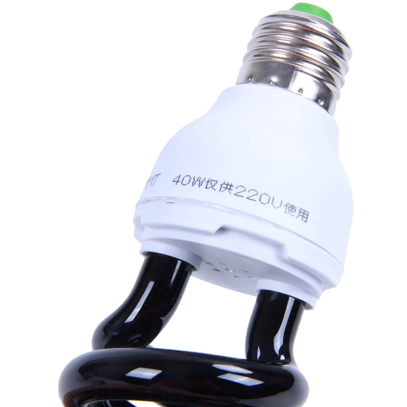 Новый E27 40W УФ ультрафиолетовые люминесцентные черный светильник CFL Лампа 220V