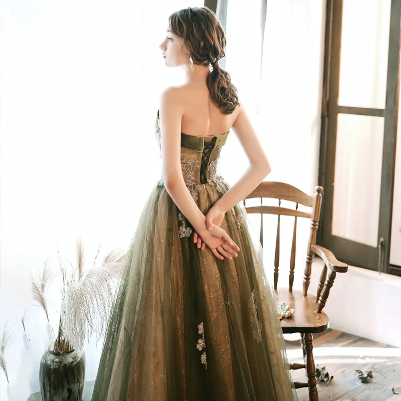 Vestidos De Gala милое платье для выпускного вечера Тюль Аппликации Vestido Formatura Длинные Формальные Вечерние платья Элегантный халат De Soiree