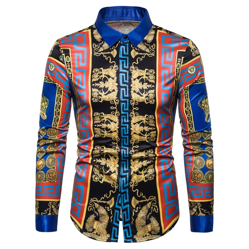 Goede 12 Kleuren Goede Kwaliteit Zacht Materiaal Mannen Fashion Slim Fit Shirt Mannen Luxe Retro Trend Lange Mouwen Camisa Masculina shirt