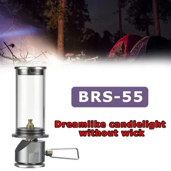 

BRS-55 Outdoor Camping Lamp Ultralight Portable Gas Tool Tent the Hiking Lantern Gas Camping Lights Night Tourist Emergency J2T8