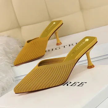

2020 Women Shoes Women PumpsHigh Heels Ladies Lazy Shoes Women Sandals Heels Ladies Sandals Women Heels Sandals Female Slipper