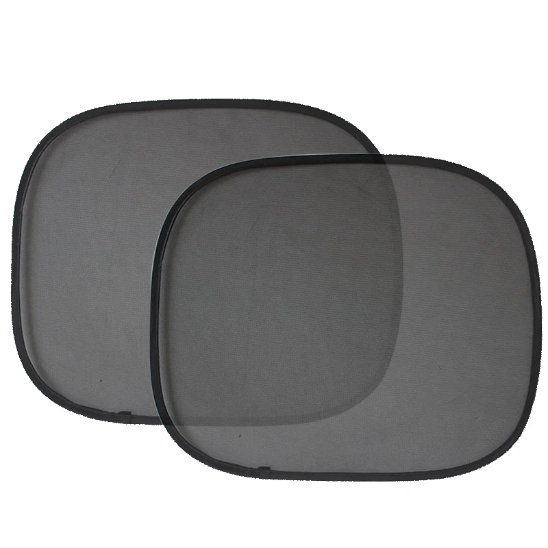 44x36 см автомобильный солнцезащитный козырек черный Автомобильный боковое окно крышка Солнцезащитный козырек сетка козырек экран лобовое стекло Чехлы 2 шт