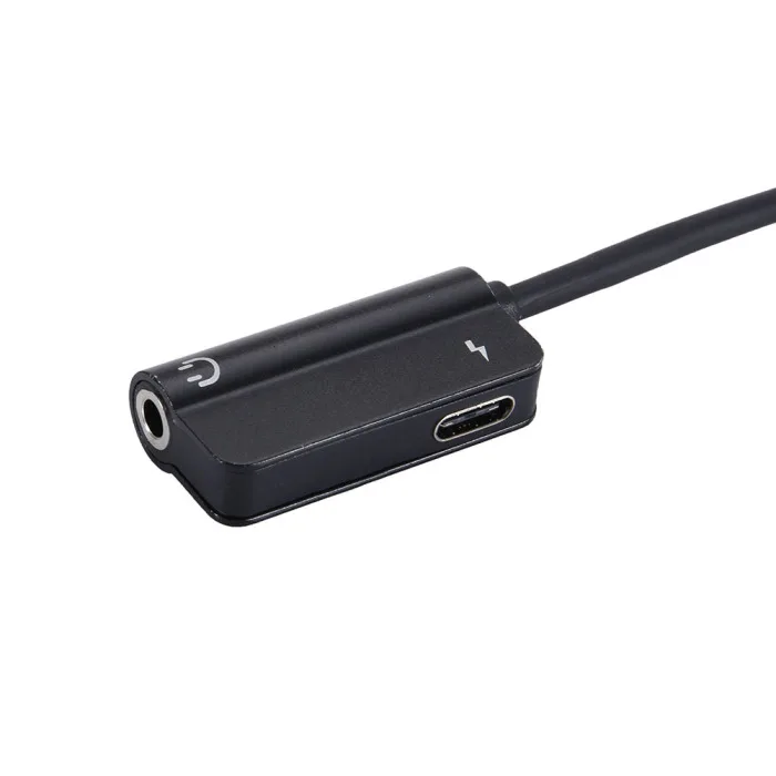 USB C аудио кабель 2 в 1 type-C до 3,5 мм разъем для наушников адаптер приемник аудио сплиттер для Xiaomi 8 VH99