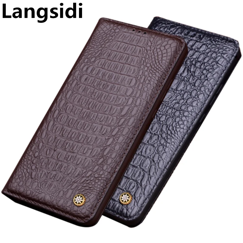 

Full-grain genuine leather magnetic flip cover case for Nokia 9 PureView/Nokia 8 Sirocco phone case standing leather cover funda