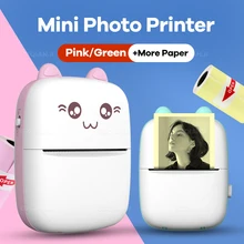 

FOR Portable Mini Wireless Thermal Photo Printer Pocket Cute Sticker Printers Paper Roll For Android iOS DIY Home Use Notes