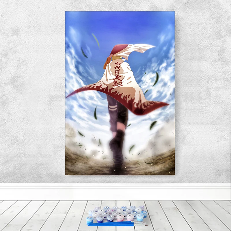 Краска по номерам художественная живопись по номерам произведение искусства мультфильм персонаж аниме воин красота ведьма ниндзя красивый человек стены домашний декор - Цвет: 8964