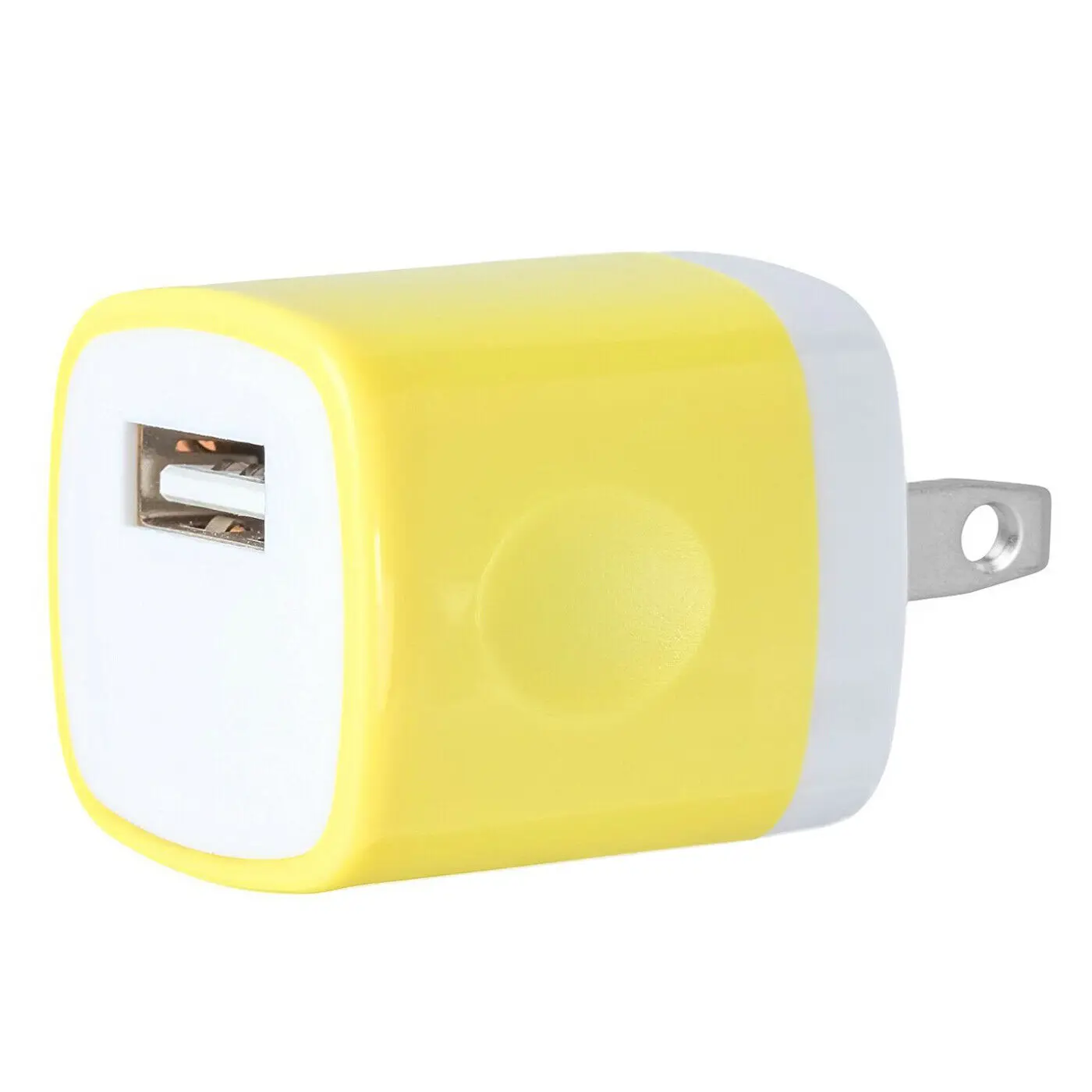 100 шт/партия 1А США штекер AC USB Пальчиковый принт адаптер питания квадратный тип домашнее зарядное устройство с одним разъемом USB для iPhone 7 5 6