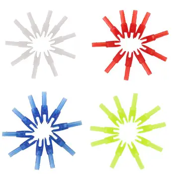 

40pcs Archery Internal Arrow Nocks Replacement Plastic Insert Tails for Arrow Shaft OD 6.2mm