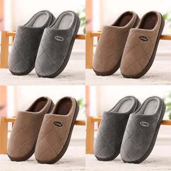 

Men's slippers Winter slippers Non slip Indoor Shoes Unisex Warm Lined Slippers Home Waterproof Indoor And Outdoor Garden Shoes