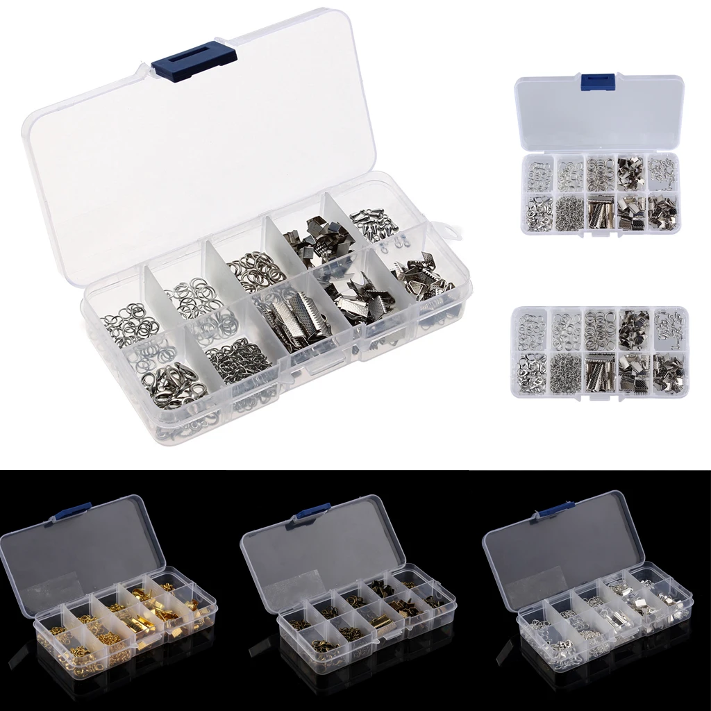 2 Set Jewellry Making Starter Kit Beading & Jewelry Making Kit DIY Handmade Jewelry Supplies Bronze and silver color