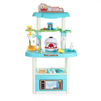

Children Pretend Dentist Play Doctor Set Simulation Medical Kit with Pet Dog For Parent-kids Interation Playset