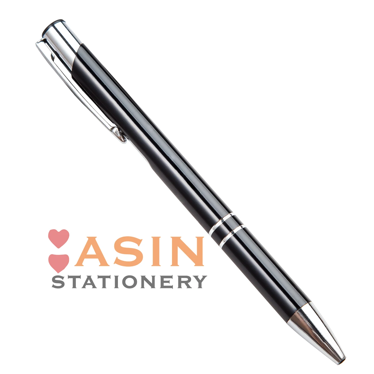 Ballpoint Pen 20pcs/lot Custom Metal Support Print Logo Advertising Personalized