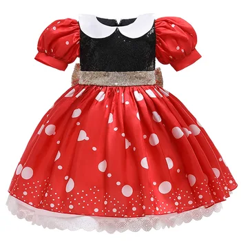 

Halloween new Mickey puff sleeve princess dress children's clothing birthday suit clothes fancy party Christmas girl gift
