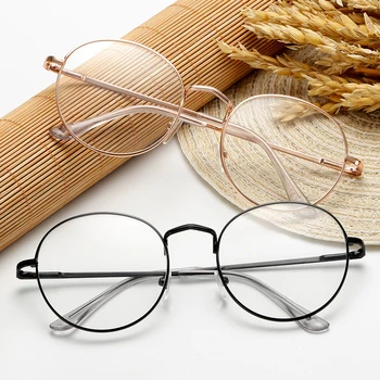 

Metal Finished Myopia Glasses For Women Men Shortsighted Spectacles Prescription Eyeglasses Nearsighted Eyewear -1.0 To -4.0