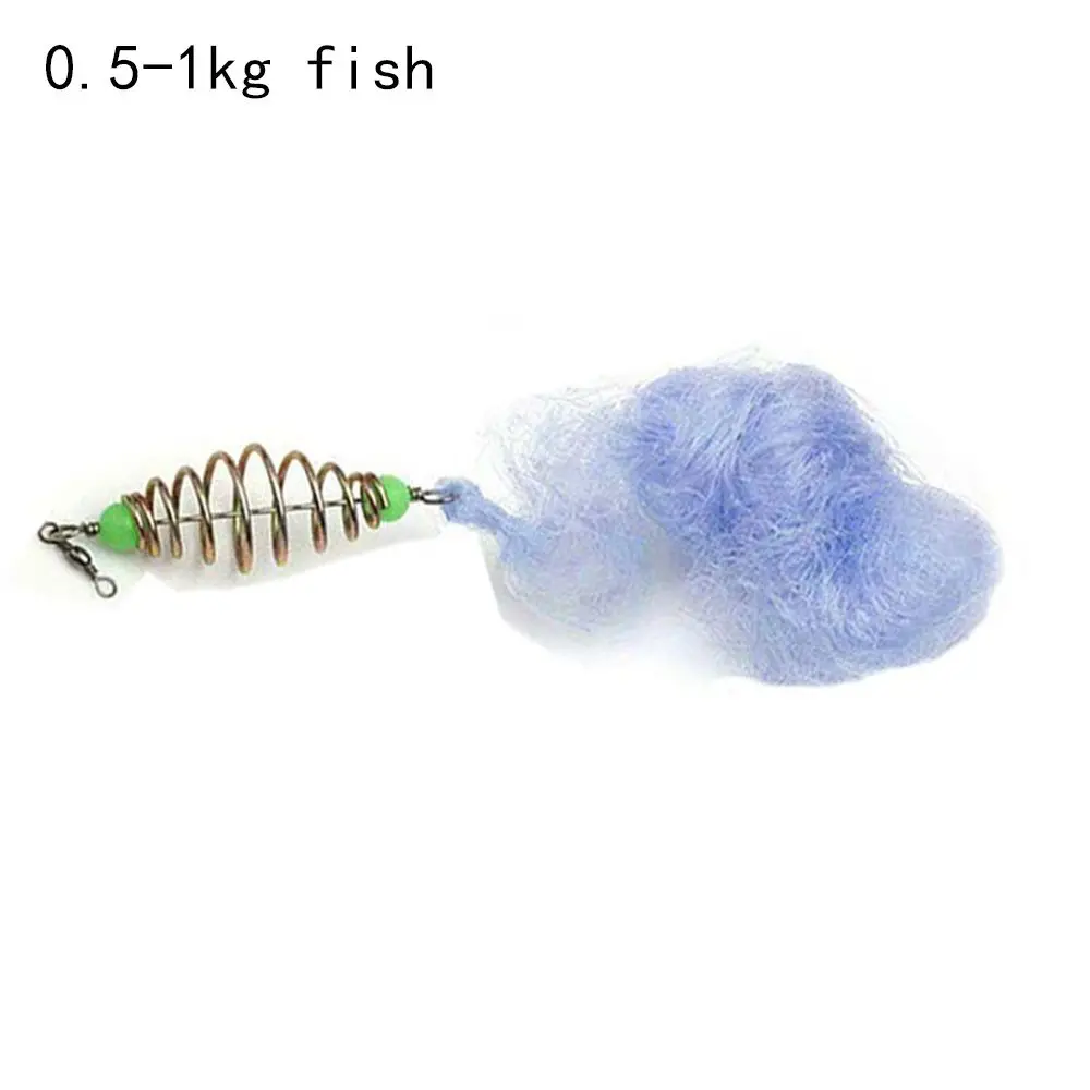 Winter Ice Fishing Net Netting Metal Fish Trap Mesh Net Tackle Fishing Traps  Cast Gill Nets Copper Shoal Luminous Bead Accessory