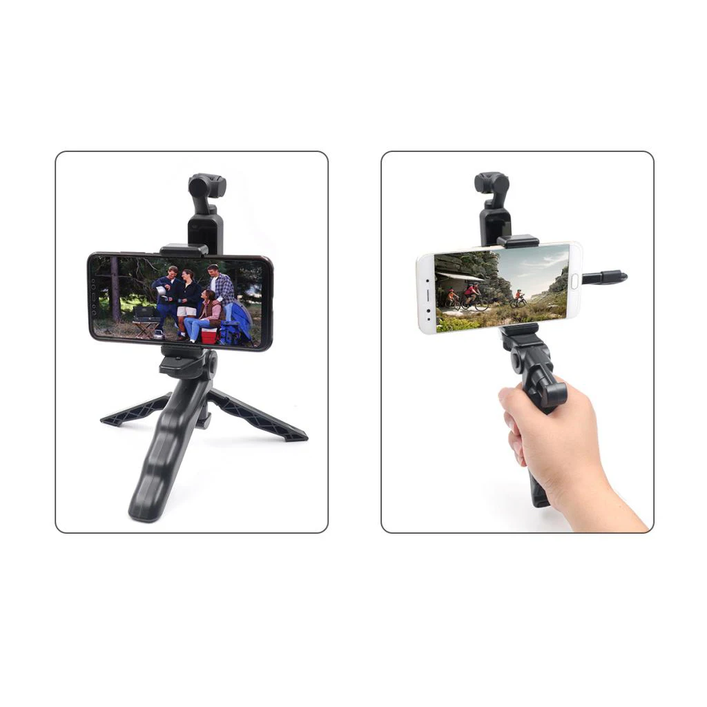 Handheld Phone Holder Bracket For iPhone Samsung Xiaomi Tripod Mount For DJI Osmo Pocket Sports Action Camera Accessory 