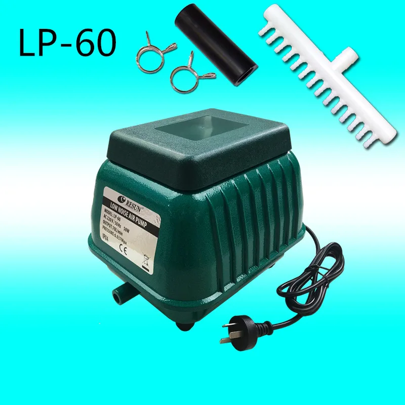 Resun-Lp20 lp40 lp60 lp100超静音高出力エアポンプ,lp-20 lp-40 lp-60