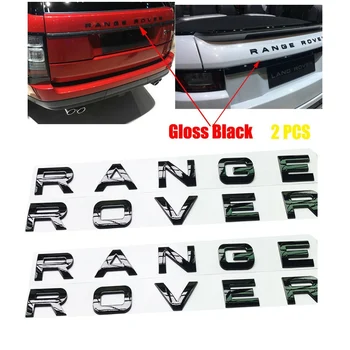

Glossy Black Front Hood or Rear Trunk Badges Letters Compatible with RANGE ROVER Emblem(2 Set )