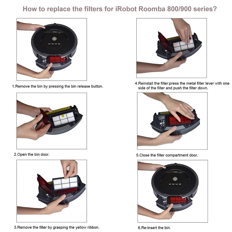 Щетка Фильтр для IRobot Roomba 800 серии 850 860 861 пылесос Замена