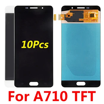 

10Pcs/For Samsung Galaxy A7 tft 2016 A710 A710F A710M A710Y A7100 LCD Display with Touch Screen Digitizer Assembly free shipping