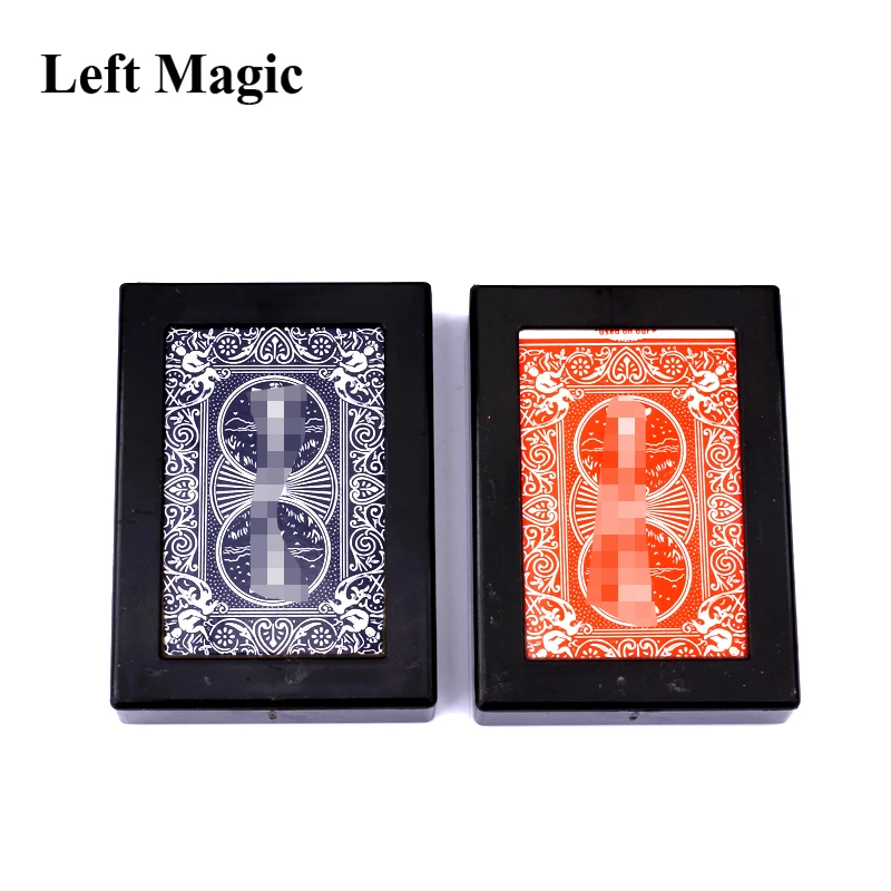 Amazing Magic Deck Desappearing Vanishing Magic Card Case Fun Poker Vanishing Caso Caso de fuga de trucos de magia Close Up Color: A