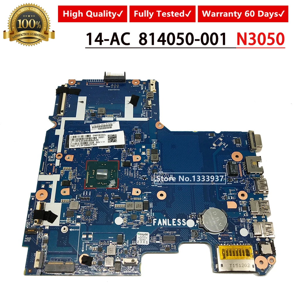 #Special Offers Mainboard 814050-001 FOR HP Pavilion 14 14-AC159NR 14-AC 240-g4 240 G4 Laptop Motherboard N3050 SR29H 6050A2730201-MB-A01