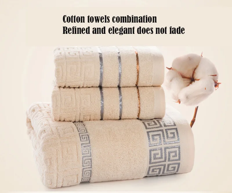 Bath Towels for Adults Sets Serviette De Bains Coton Cotton Luxury Towel Soft Super Absorbent Cloth Cotton Towels Bathroom 60T41