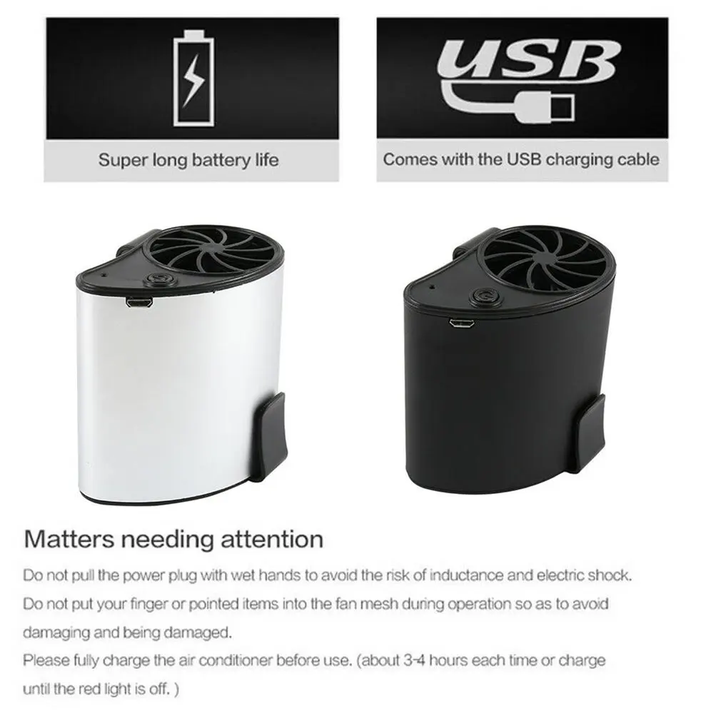 Mobile Air Conditioner Cooler Waist Fan Rechargeable Cool Usb Outdoor Waist Mini Fan Cooling Portable Hanging Waist Mini