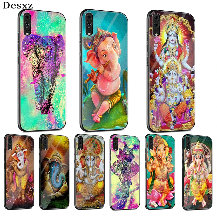 Стеклянный Чехол для мобильного телефона Huawei Mate Honor 8X 9 10 7A 0 P30 P0 P10 Lite Pro P Smart Cover Ganesha