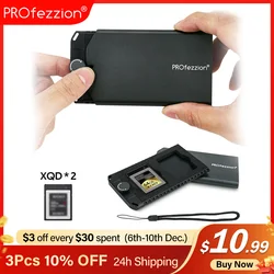 PROfezzion – étui pour cartes XQD/CFexpress Type B, boîte de rangement pour cartes mémoire, coque rigide en métal EVA, intérieur souple, Anti choc et Anti poussière 