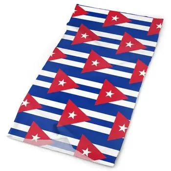 

Cuba Cuban Flag Pattern Tube Bandanas Headwear Headband Magic Scarf Face Mask Neck Gaiter