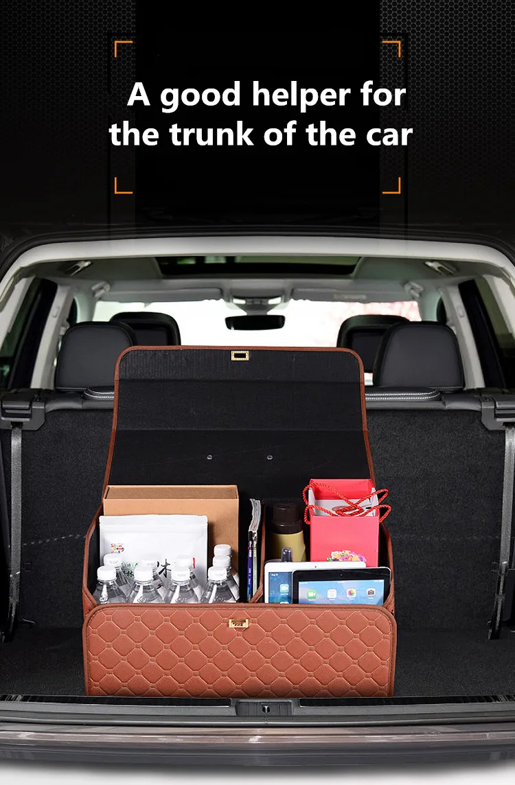 Автомобильный багаж для хранения и отделки в багажной сетке кожаный материал багажная клетка функция Универсальный Автомобильный интерьер украшения