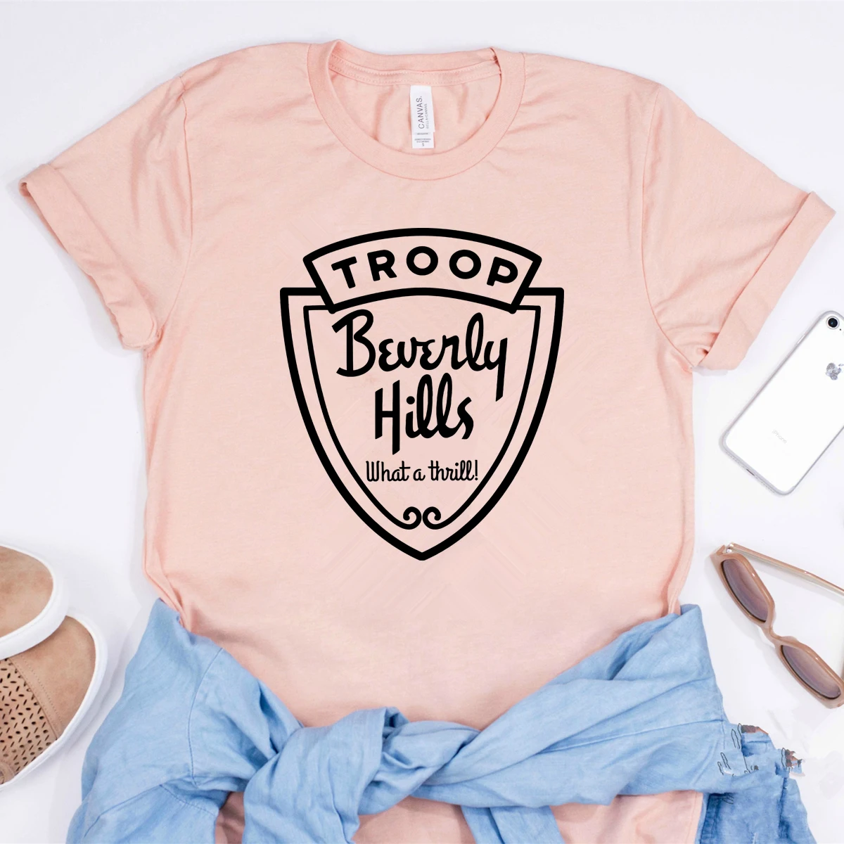 Troop Beverly Hills Shirt Wilderness Girls Scouts T-shirt 80s