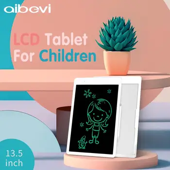 

Aibevi Drawing tablet 13.5 inch Colorful Screen Writing Tablet LCD Drawing Pen Writing Message Board Handwriting Pads Memo Board