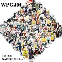 100 шт./лот Стикеры обувь для косплея; аниме стикеры Naruto с принтом в виде персонажей из мультфильма для сноуборда ноутбук Чемодан холодильник авто-Стайлинг виниловые наклейки в виде Фотообоев c переводными картинками Стикеры s