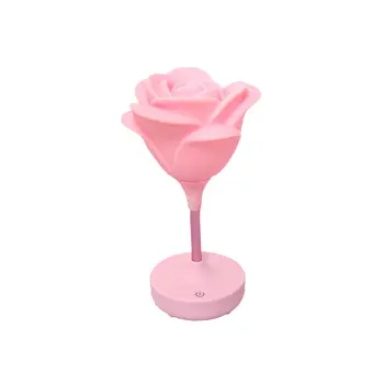 

Led Rose-Shaped USB Charging Touch Switch Night Light Home Decoration Eye Protaction Creative Romantic Atmosphere Table Lamp