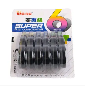 

6 PCS New Arrival 12 M X 6 Long Correct Belt Correction Tape Corretiva Stationery Corrector Diary Stationery School Supply