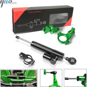 

CNC Aluminum Motorcycle Steering Stabilize Damper Bracket Mounting kit Anti-vibration support for kawasaki Ninja 400 2018-2019