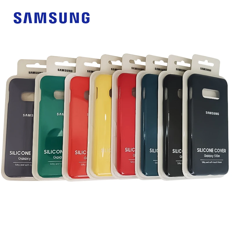 

Original Samsung Galaxy S10 Plus s10+ Liquid Silicone Case Silky Soft-Touch Shell Cover For Galaxy S10plus S10E S 10 E With Box