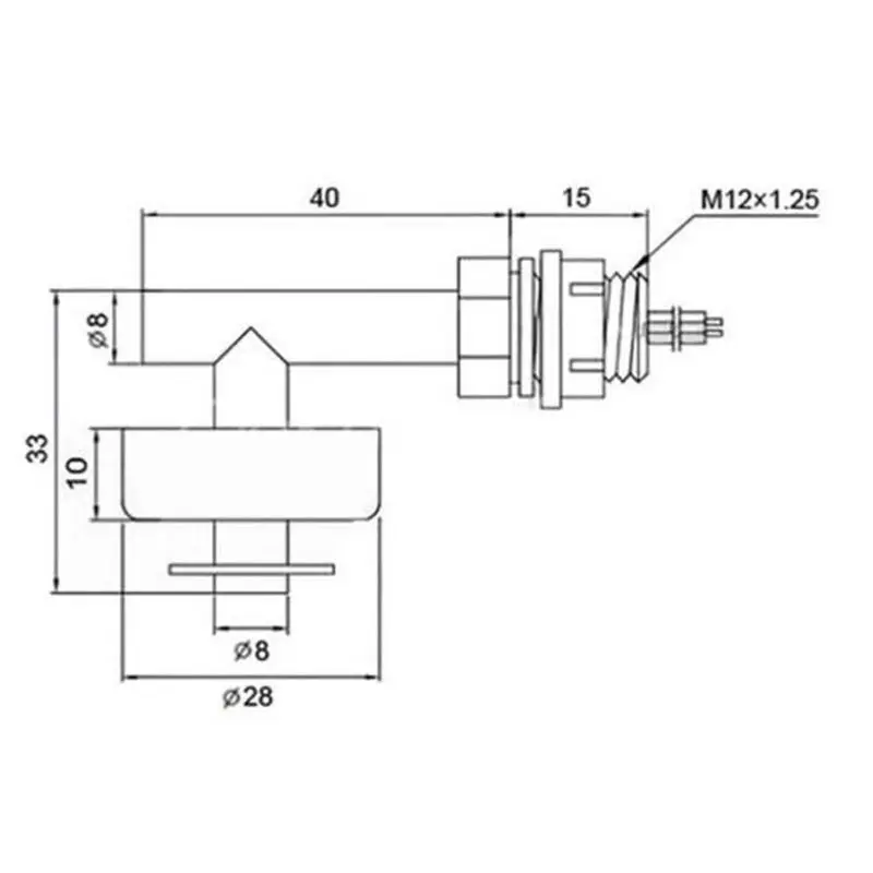 Water Level Float Switch Sensor PP Right Angle