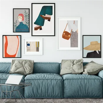 

Custom Poster Shopping Girl#i Canvas Wall Art Picture Set Posters Home Decor Prints Abstract Prints for Room20-0923-4