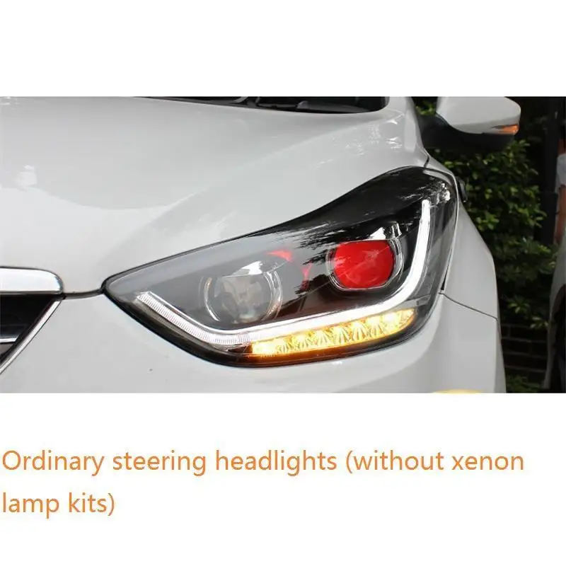 Luces Para авто аксессуары дневные ходовые Автомобильные светодиодные фары Задние Автомобильные фары в сборе 12 13 14 15 16 для hyundai Elantra - Цвет: MODEL I