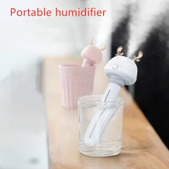 

2019 New USB Portable Air Humidifier Home Office Refresher Detachable Humidification Cartoon Bottle Mist Maker Aroma Diffuser