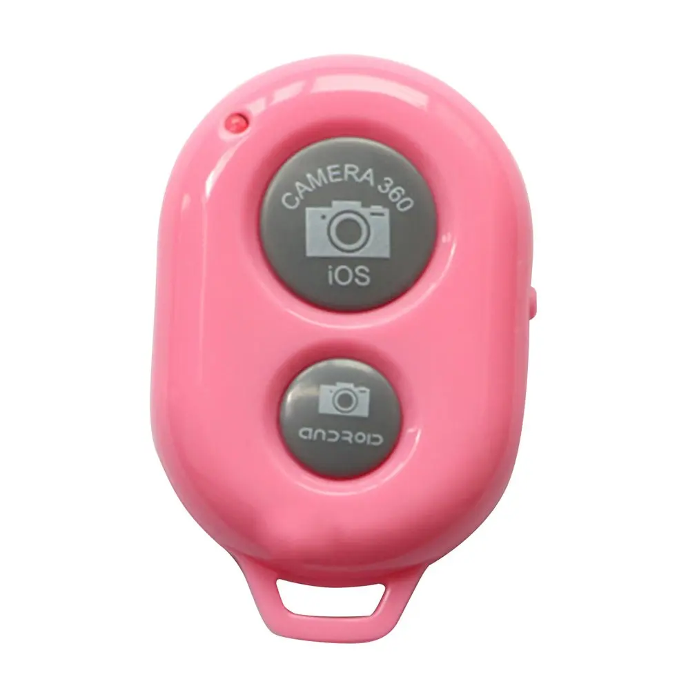Беспроводной Bluetooth смартфон камера Пульт дистанционного управления затвора для селфи палка монопод Автоспуск таймер дистанционное управление - Цвет: Pink