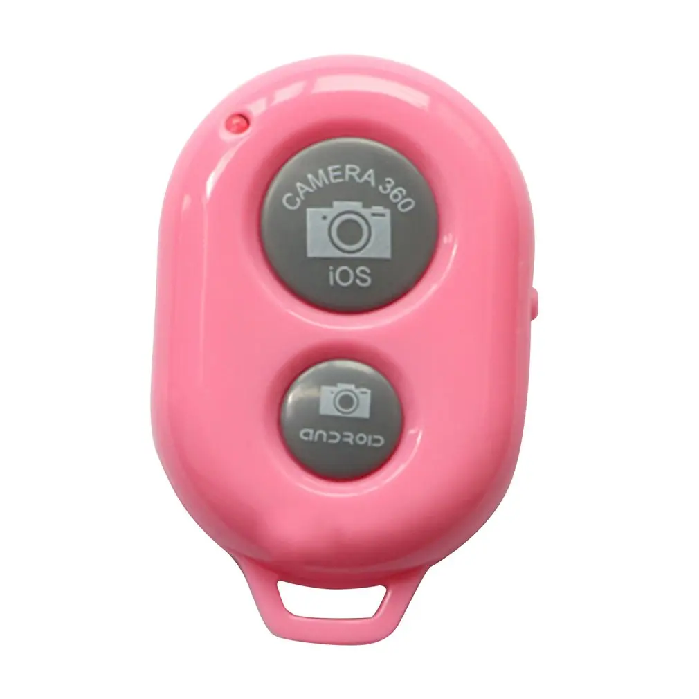Pink Беспроводной Bluetooth смартфон камера Пульт дистанционного управления затвора для селфи палка монопод Автоспуск таймер дистанционное управление - Цвет: Pink